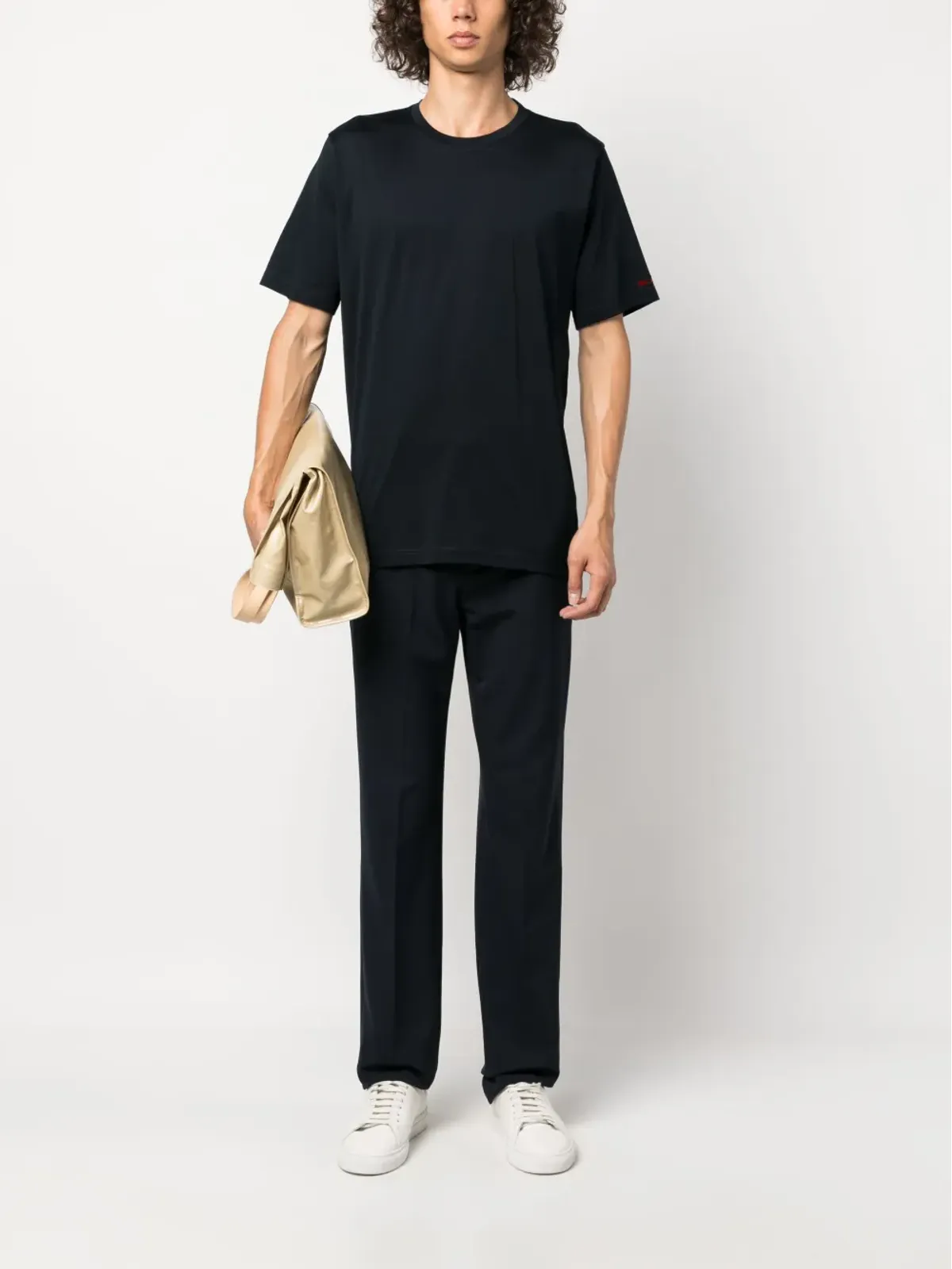 Kiton クルーネック コットンTシャツ - ブルー - 画像2