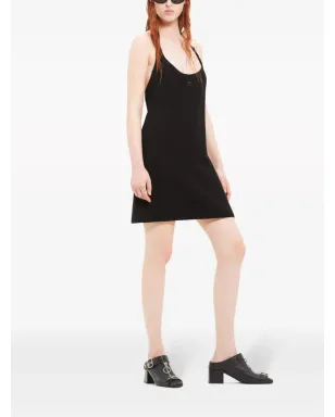 Courrèges ロゴパッチ ホルターネック ミニドレス - サムネイル3