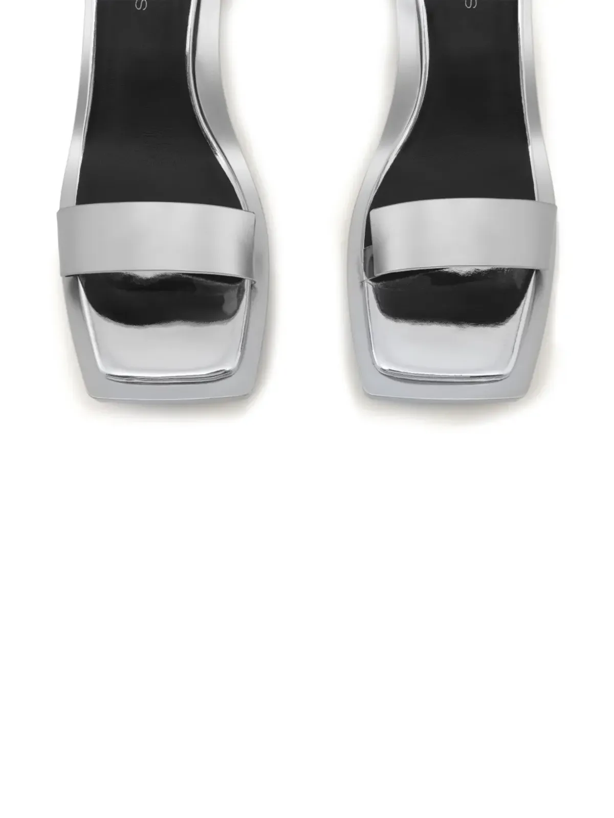 Courrèges ストリームミラー70mm レザーサンダル - 画像5