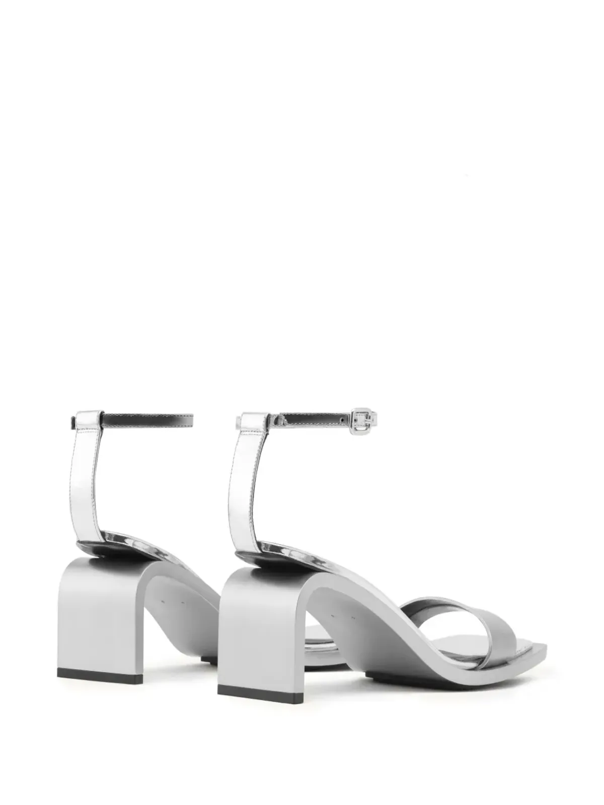 Courrèges ストリームミラー70mm レザーサンダル - 画像3