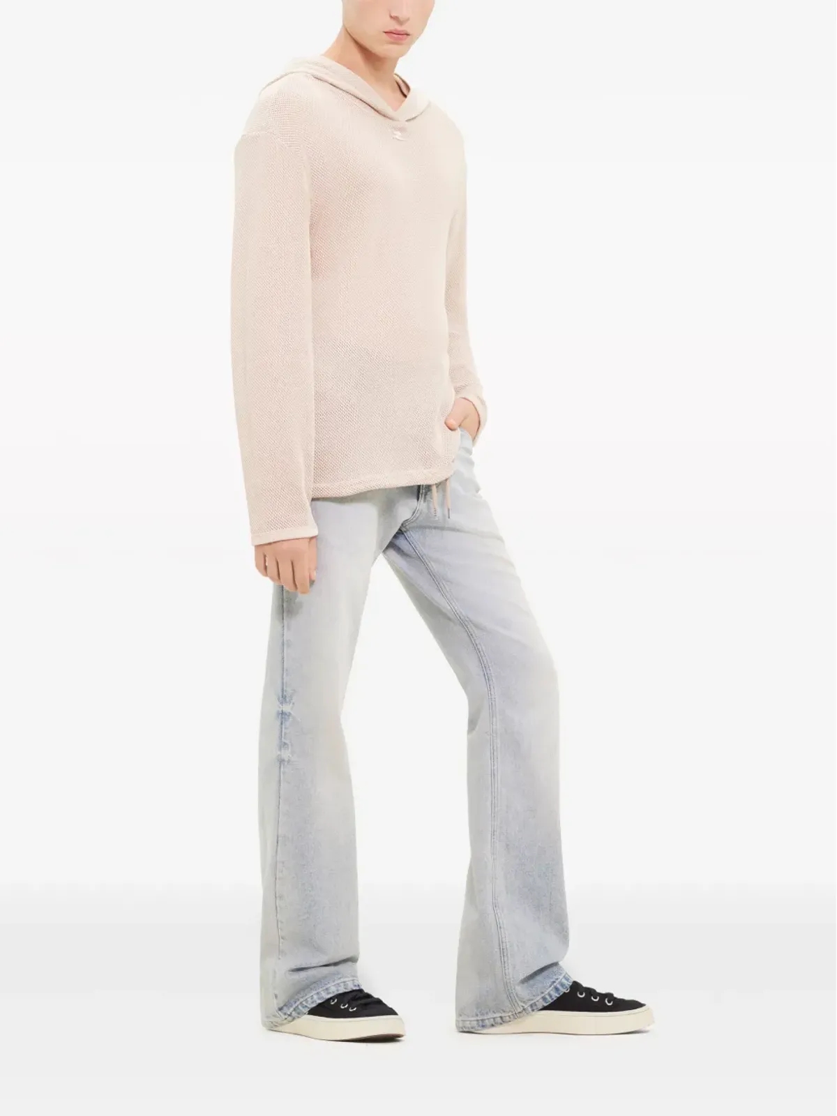 Courrèges ロゴパッチ メッシュジャンパー - 画像3