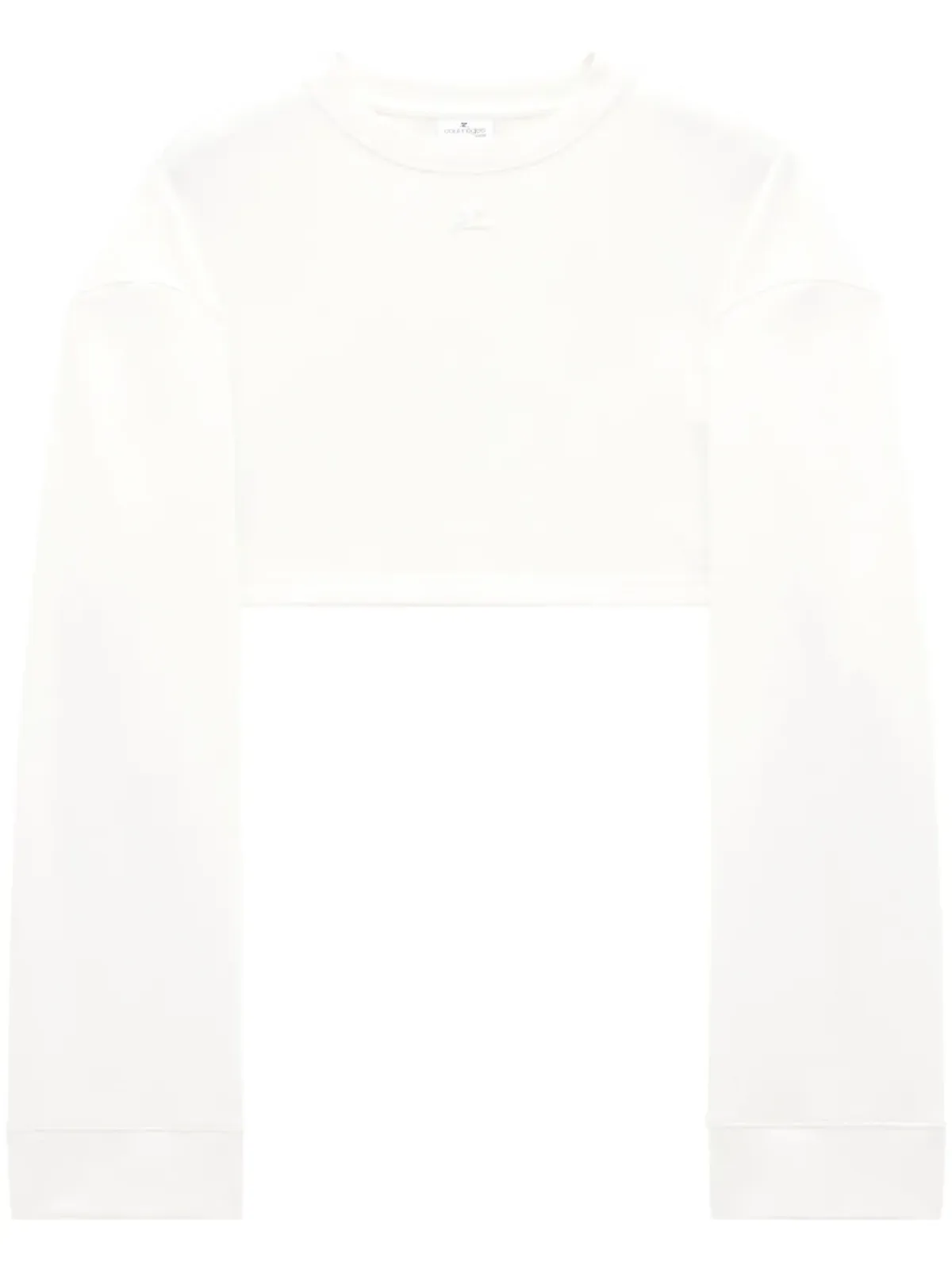 Courrèges コクーン コットン クロップド スウェットシャツ - 画像1