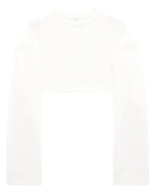 Courrèges コクーン コットン クロップド スウェットシャツ - サムネイル1
