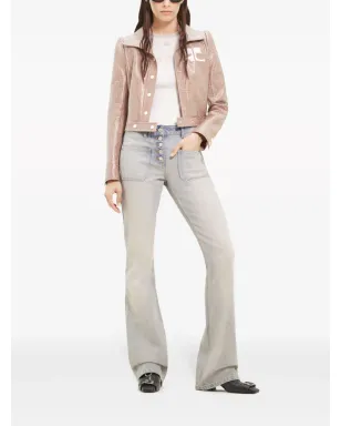 Courrèges Reedition チェック柄ビニールジャケット - サムネイル2