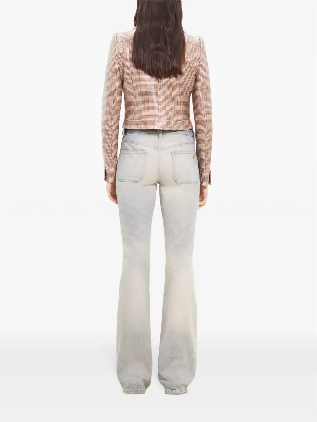 Courrèges Reedition チェック柄ビニールジャケット - 画像4