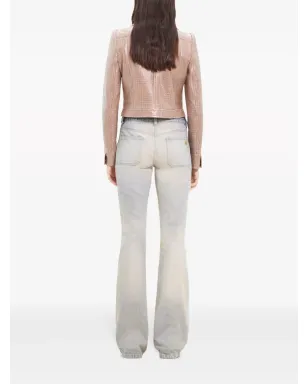 Courrèges Reedition チェック柄ビニールジャケット - サムネイル4