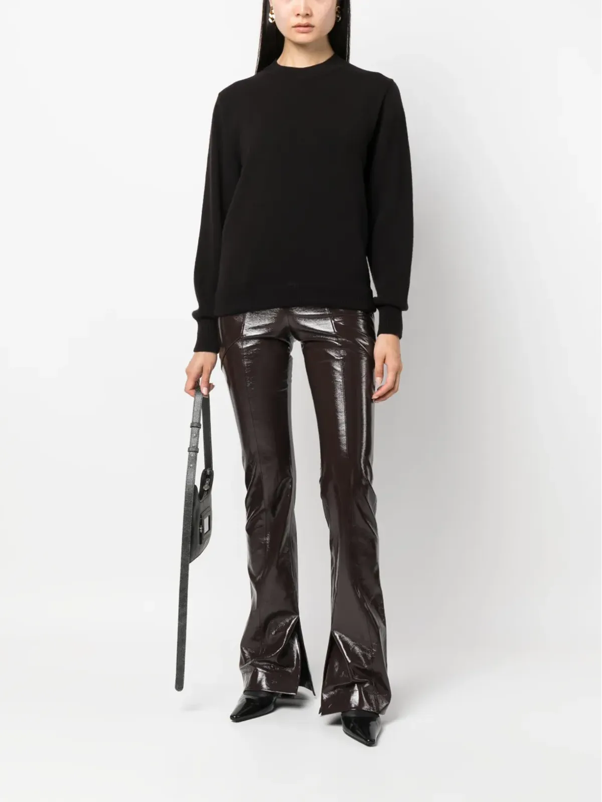 FENDI クルーネック長袖ジャンパー - ブラック - 画像2