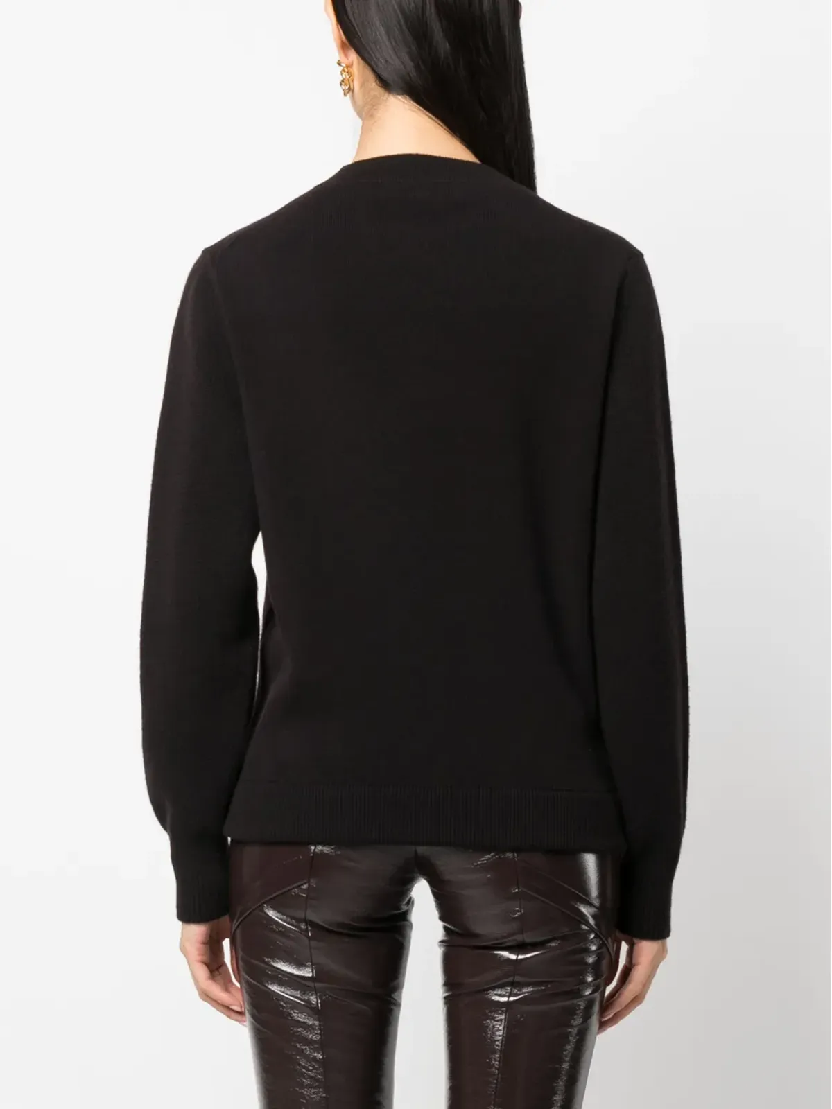 FENDI クルーネック長袖ジャンパー - ブラック - 画像4
