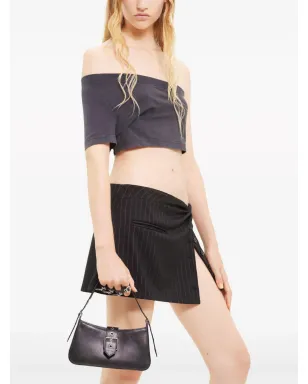 Courrèges ツイストディテール ピンストライプ ミニスカート - サムネイル5