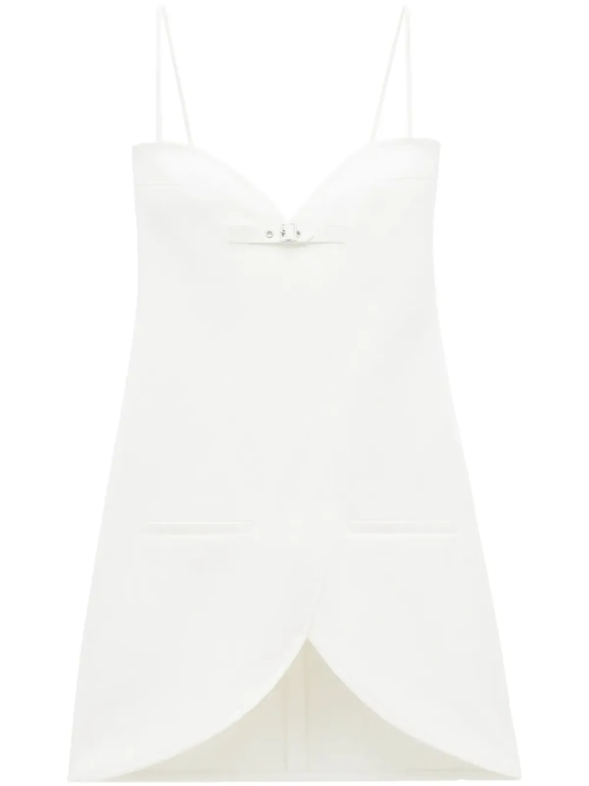 Courrèges Ellipse crinkled mini dress - 画像1