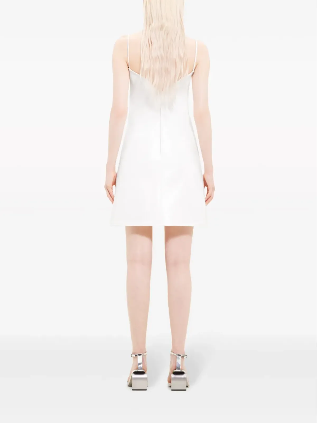 Courrèges Ellipse crinkled mini dress - 画像4