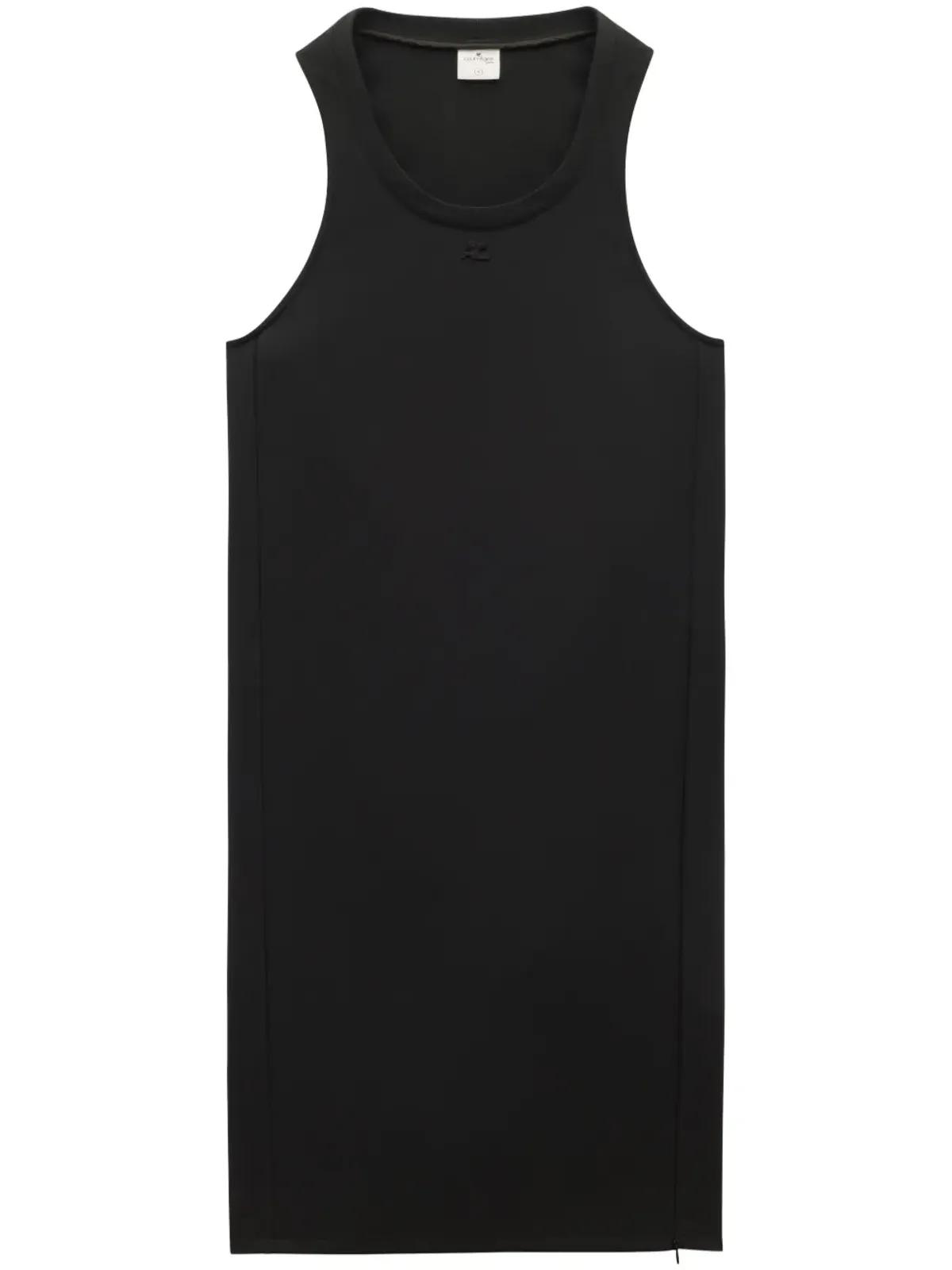 Courrèges ロゴアップリケ付きツイルミディドレス - 画像1