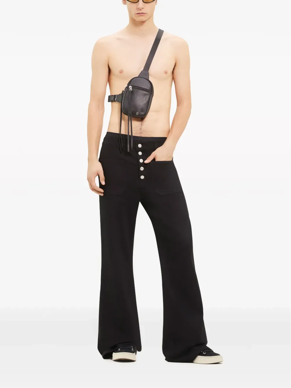 Courrèges レザー クロスボディバッグ - 画像2