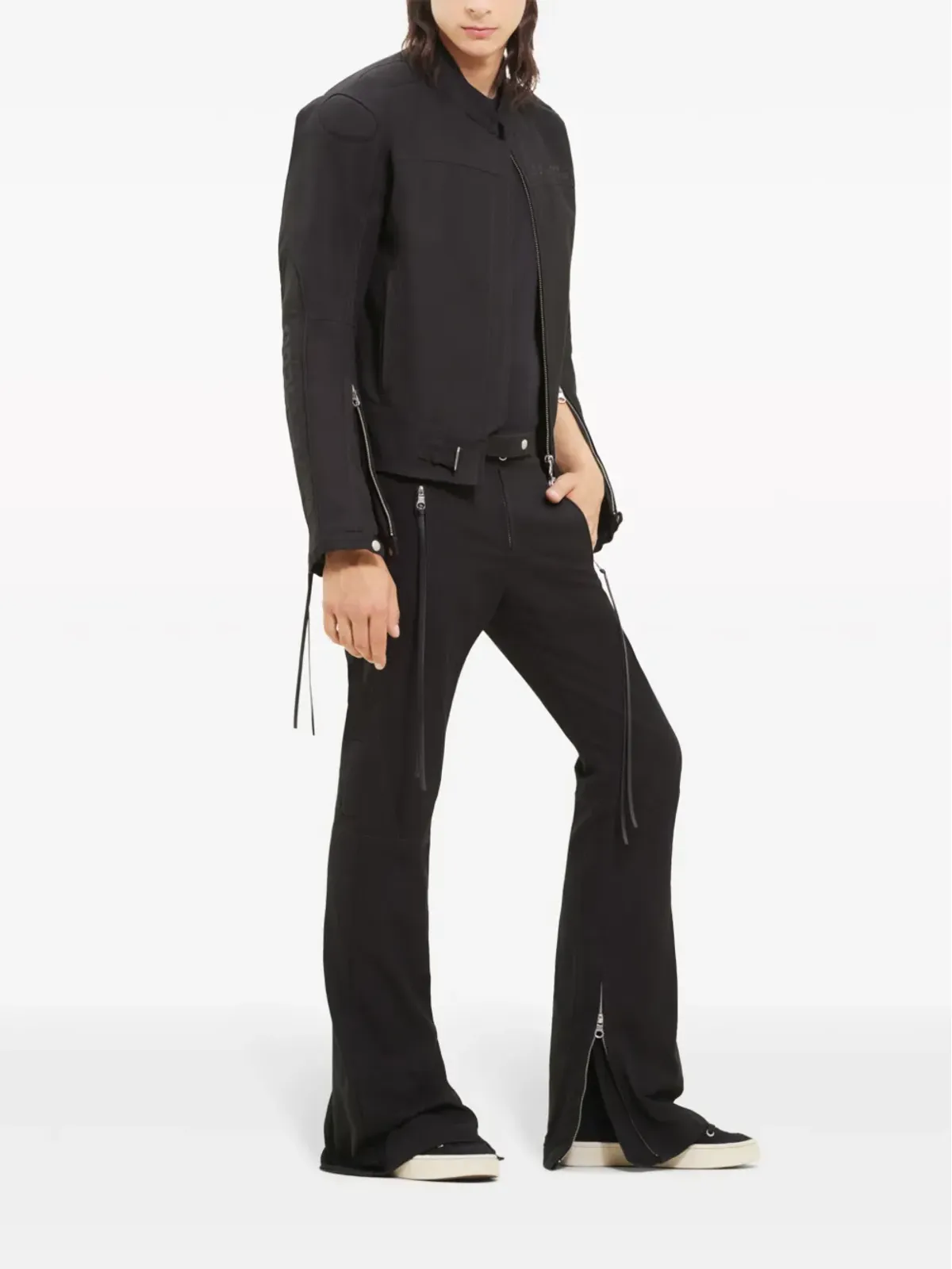 Courrèges レーサー中綿入りコットンジャケット ブラック - 画像4