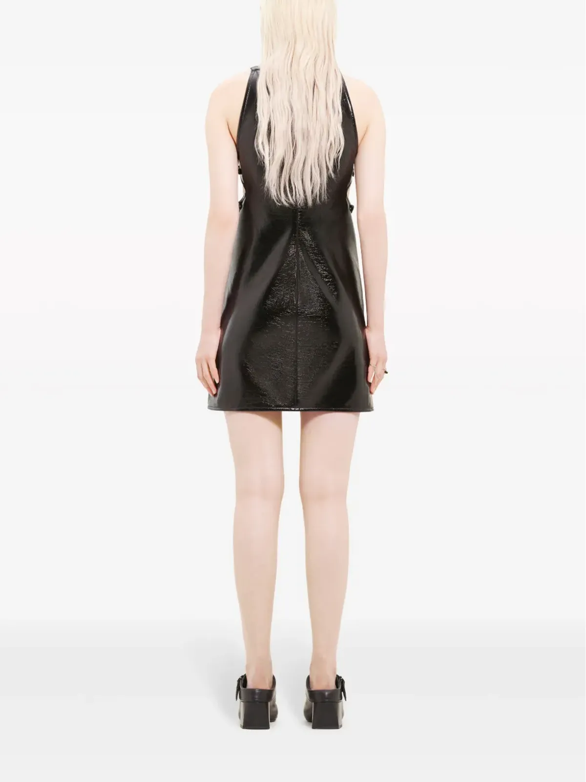 Courrèges スラッシュバックル ノースリーブ ミニドレス - 画像4