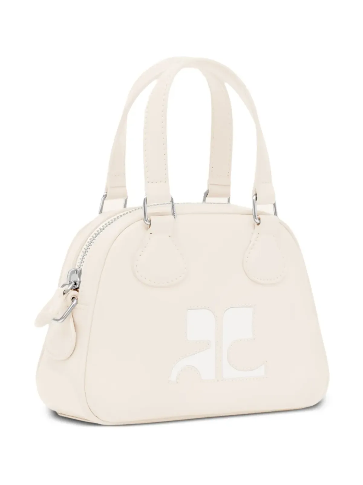Courrèges レザーボウリングバッグ - 画像4