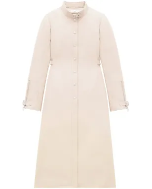 Courrèges バックル付きツイル ロングコート - サムネイル1