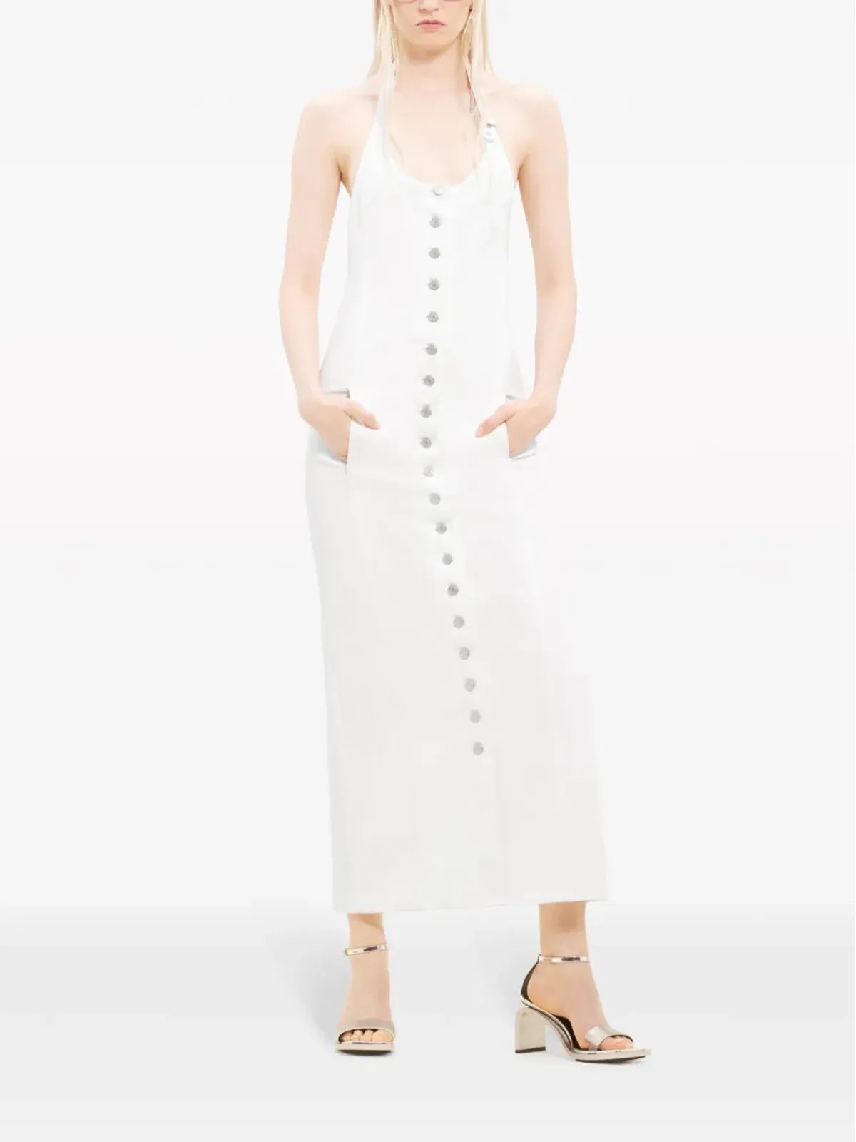 Courrèges ホルターネックデニムドレス - 画像2