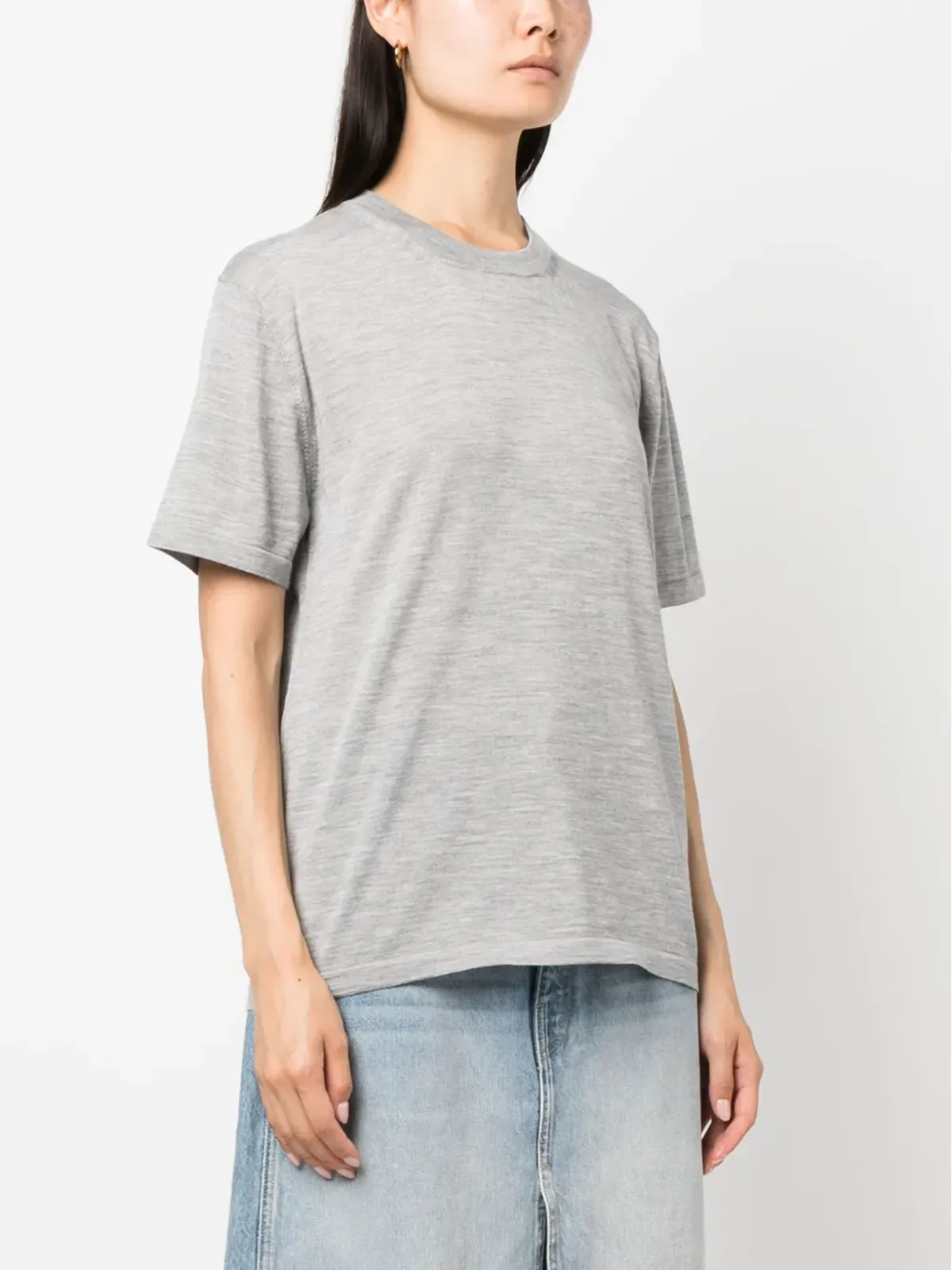 ARMARIUM メランジウール混紡 Tシャツ - グレー - 画像3