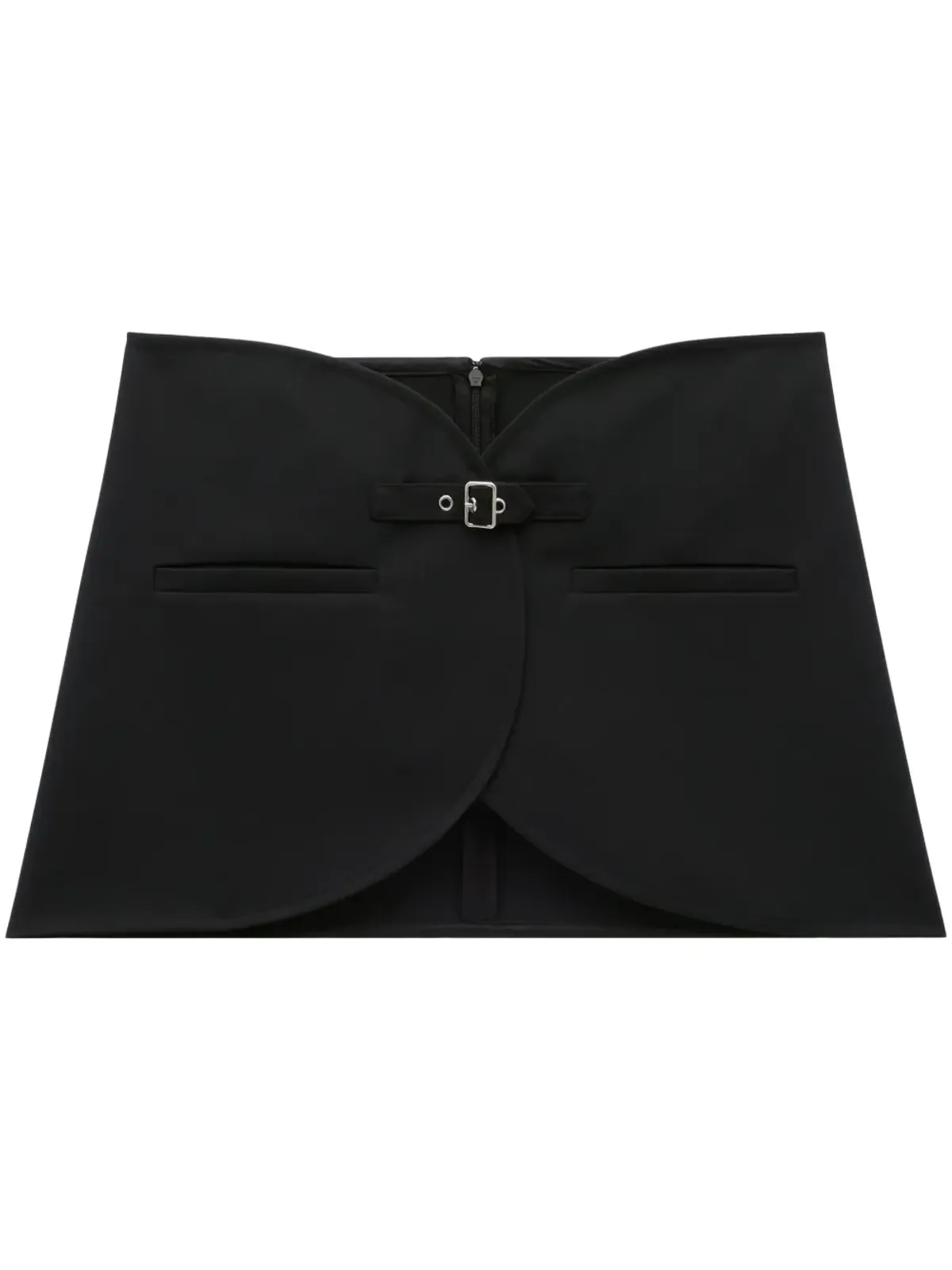 Courrèges エリプス バックルストラップ ツイル ミニスカート - 画像1