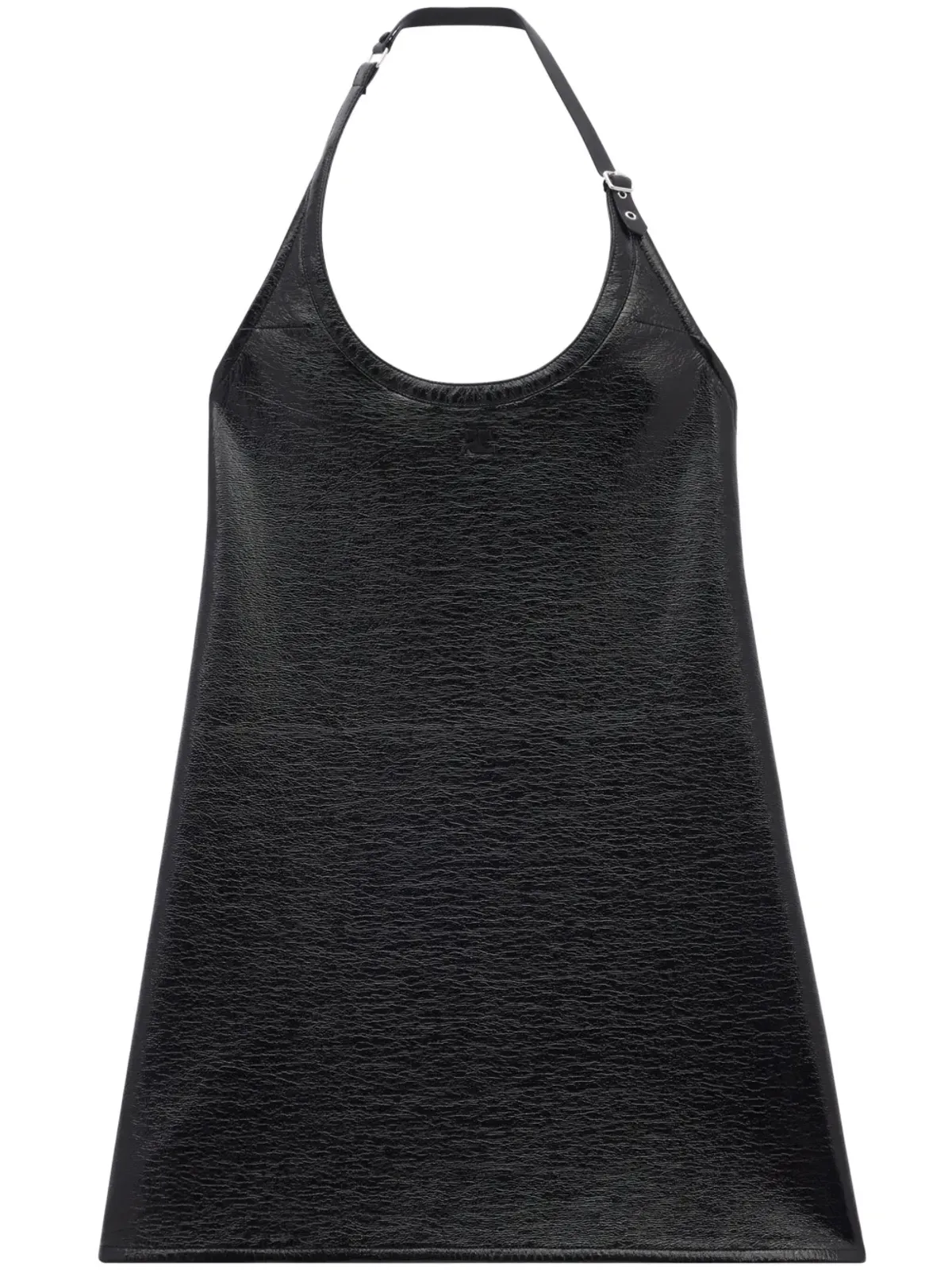 Courrèges バックルディテール ホルターネック ミニドレス - 画像1