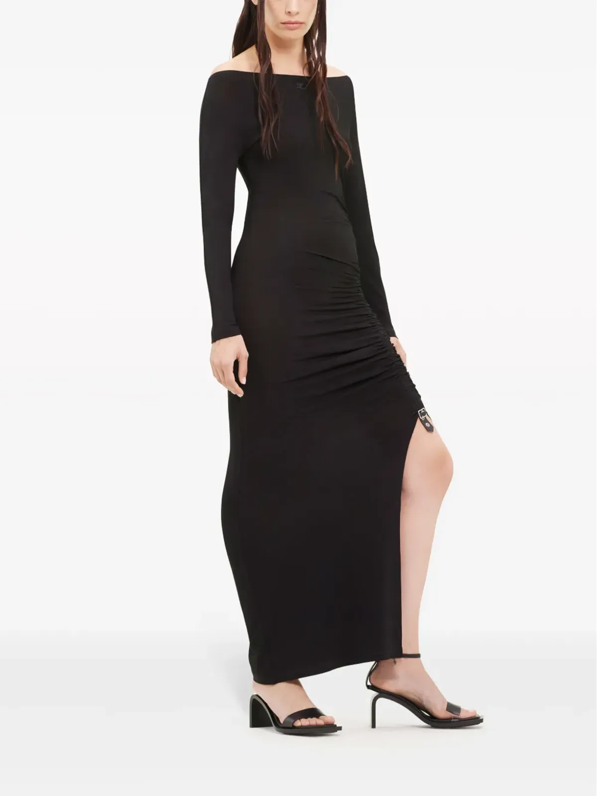 Courrèges ギャザー入りマキシドレス - 画像3
