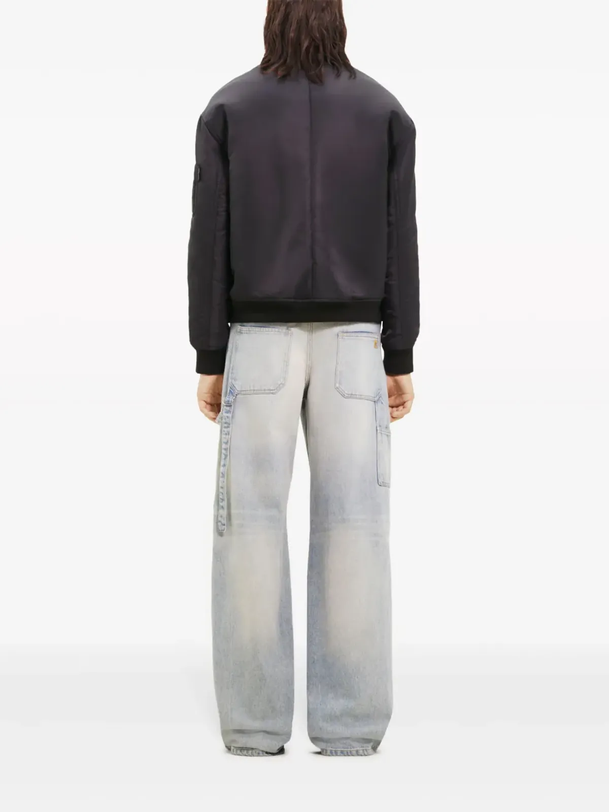 Courrèges ロゴ刺繍ボンバージャケット - 画像4