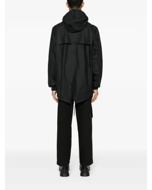 Rains Fishtail drawstring-hood coated parka - Black - サムネイル5