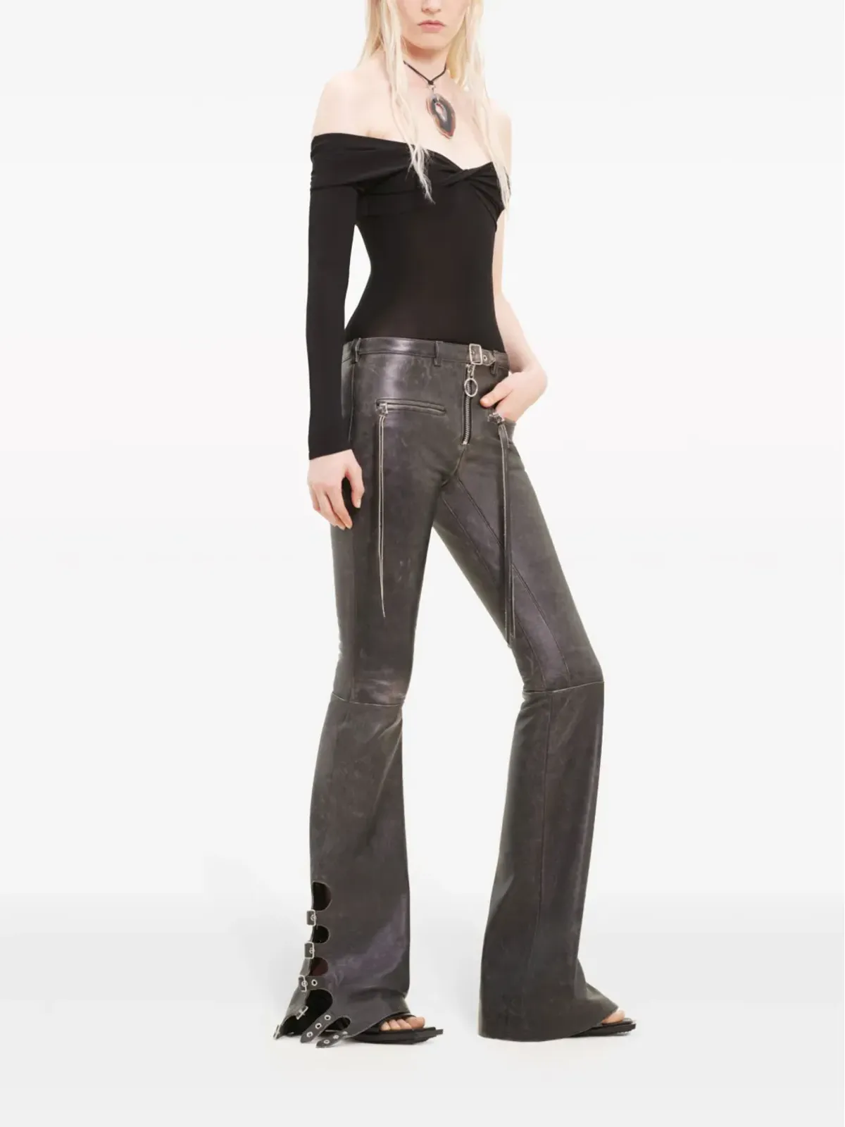 Courrèges ツイストジャージートップ - 画像2