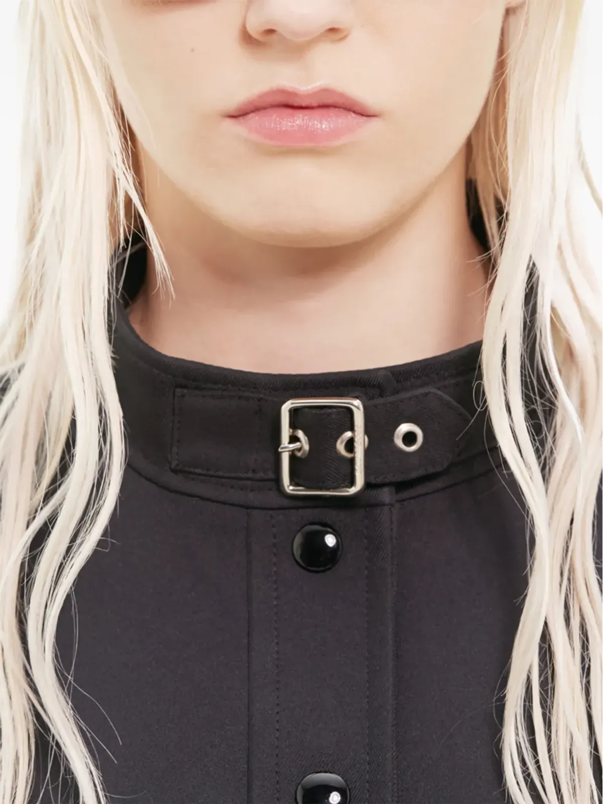 Courrèges バックルストラップ付きツイルコート - 画像5