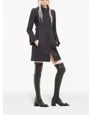 Courrèges バックルストラップ付きツイルコート - サムネイル3