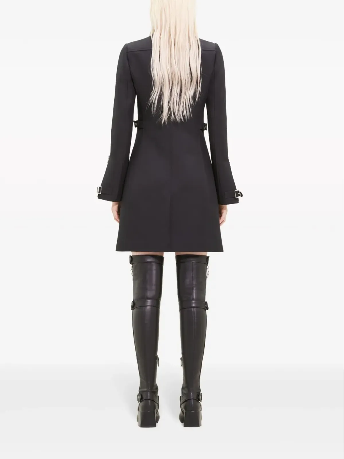 Courrèges バックルストラップ付きツイルコート - 画像4