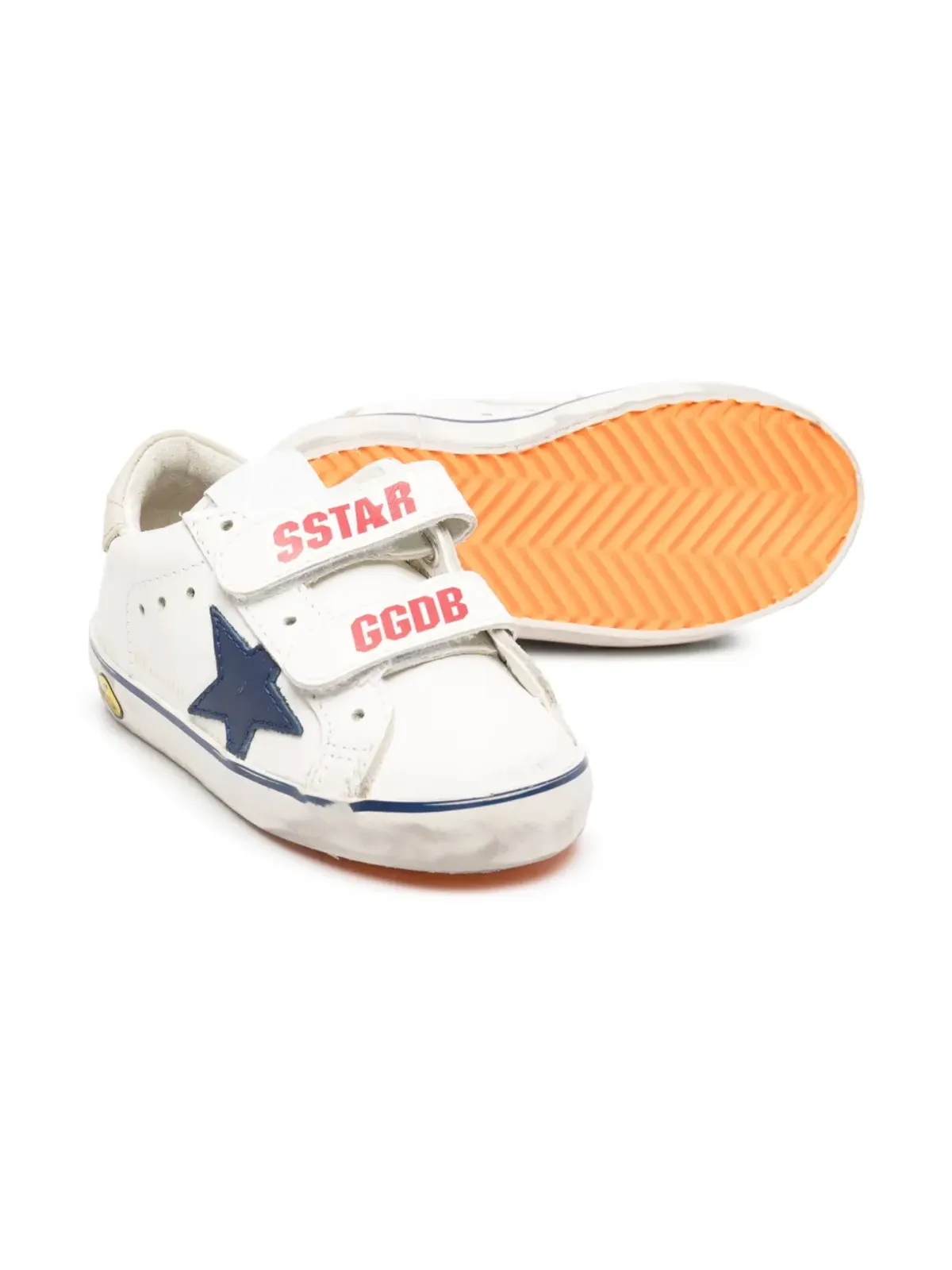 Golden Goose Kids オールドスクール・ヤング レザースニーカー - 画像2
