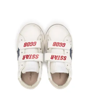 Golden Goose Kids オールドスクール・ヤング レザースニーカー - サムネイル3