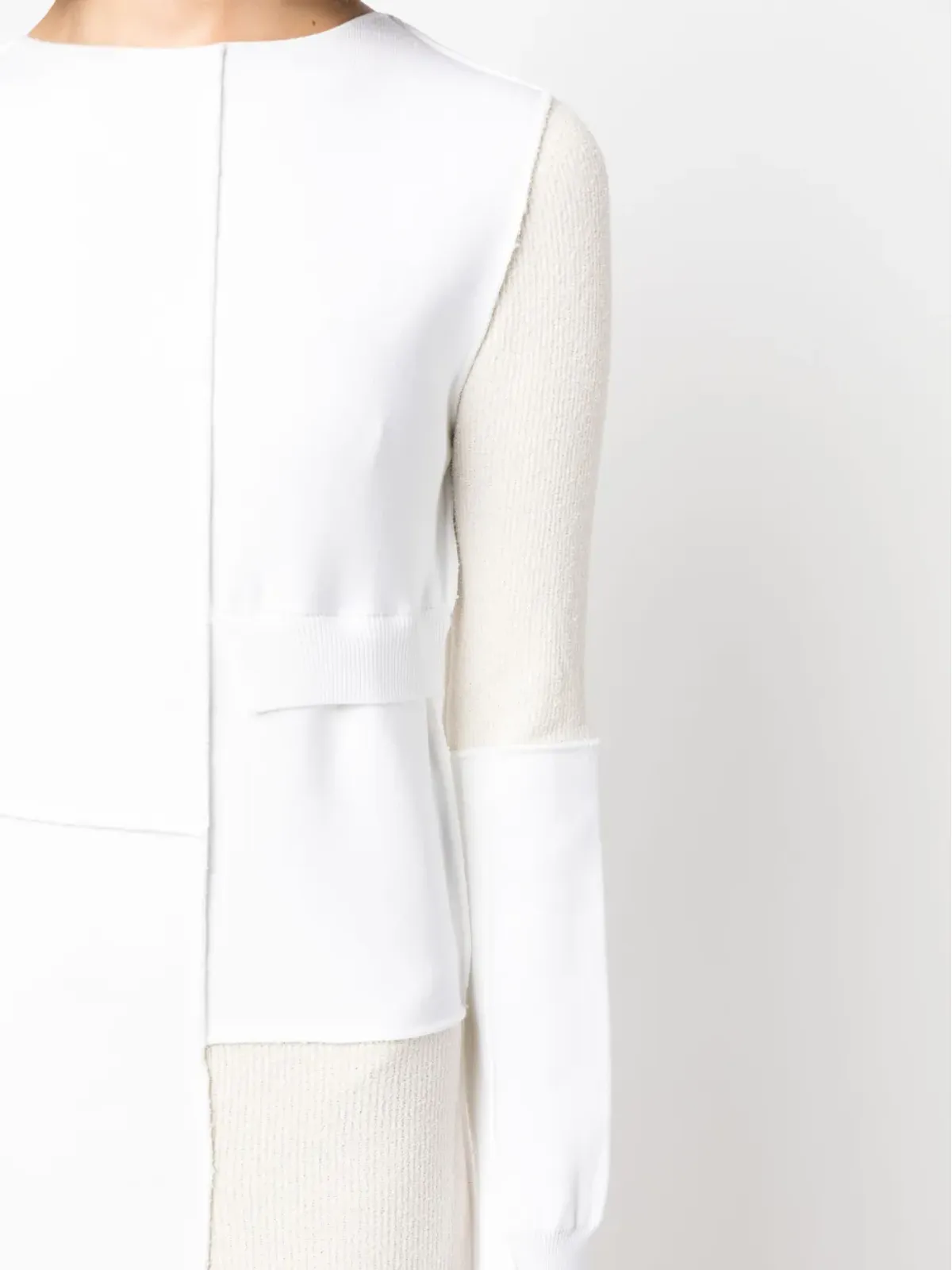 MM6 Maison Margiela カラー ブロック 露出縫いミディドレス - 画像5