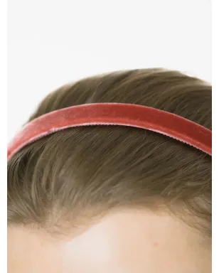 Jennifer Behr Lacey velvet headband - Pink - サムネイル2
