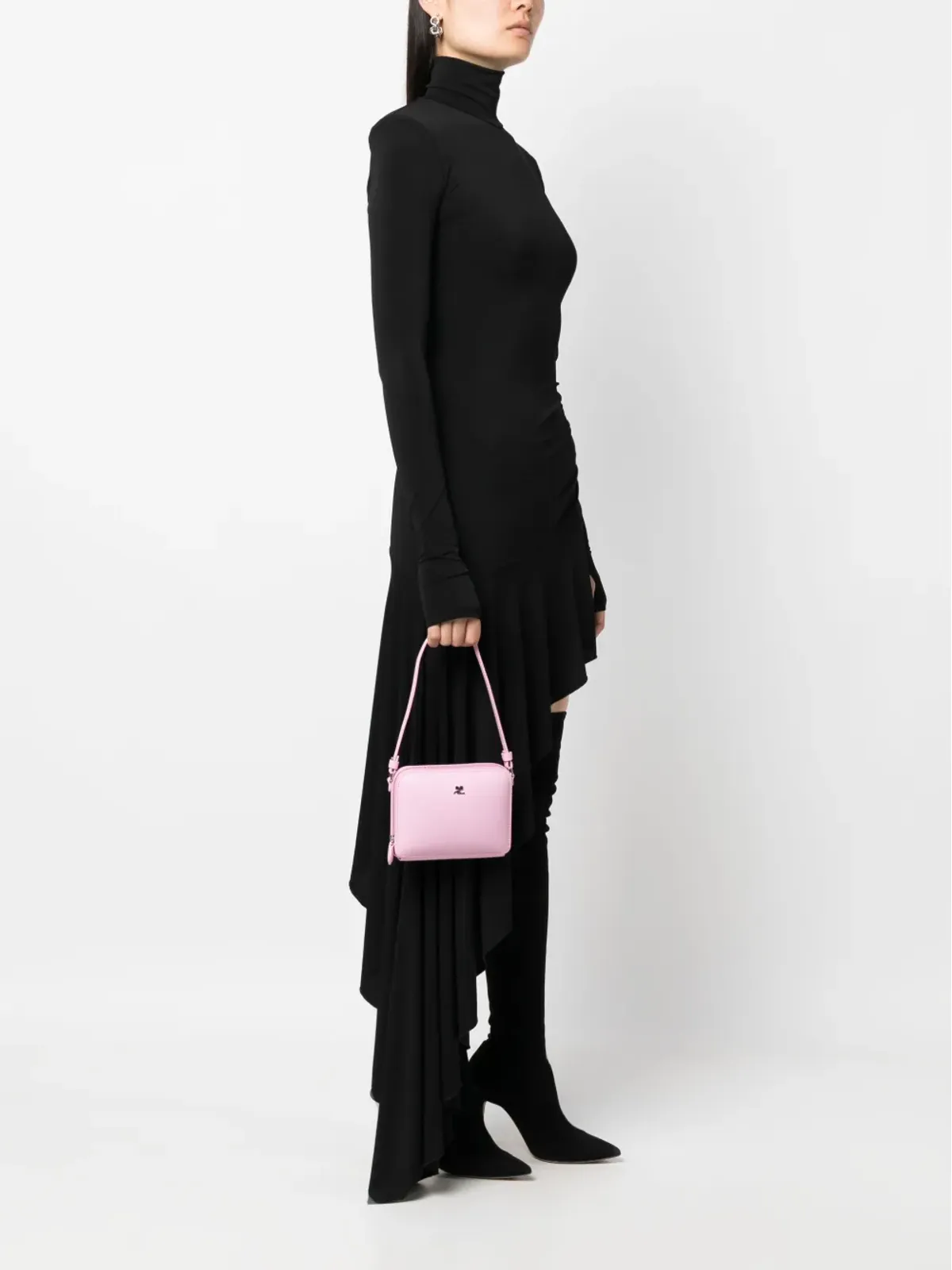 Courrèges クラウド レザー ショルダーバッグ - 画像2