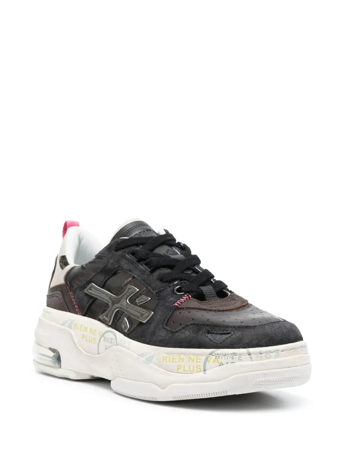 Premiata Drake ロゴパッチスニーカー - Brown - 画像2