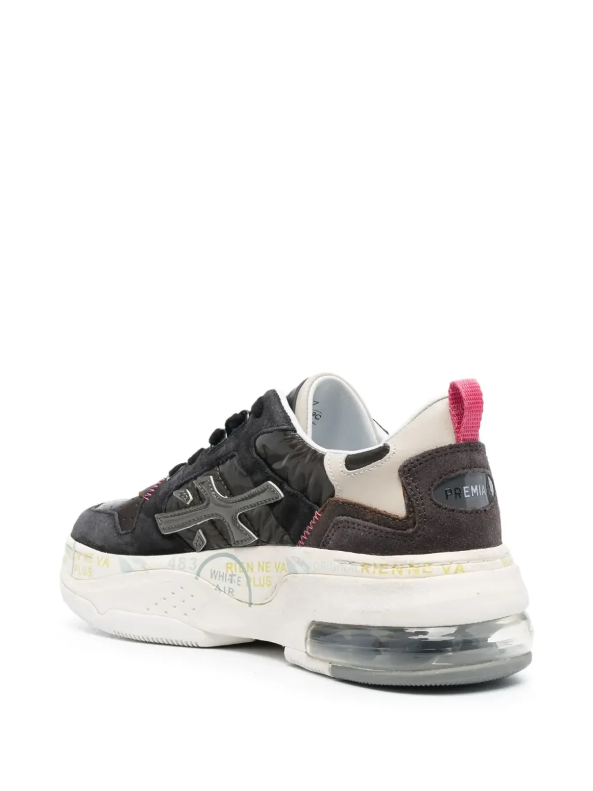 Premiata Drake ロゴパッチスニーカー - Brown - 画像3