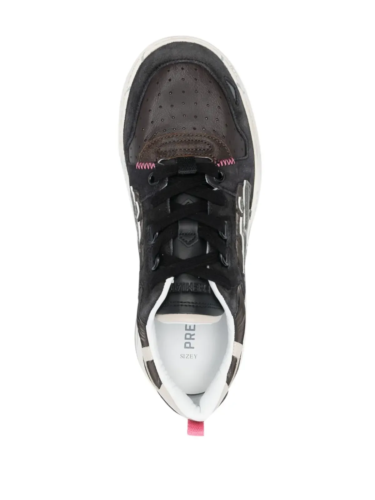 Premiata Drake ロゴパッチスニーカー - Brown - 画像4