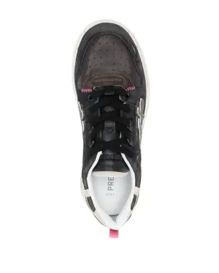 Premiata Drake ロゴパッチスニーカー - Brown - サムネイル4