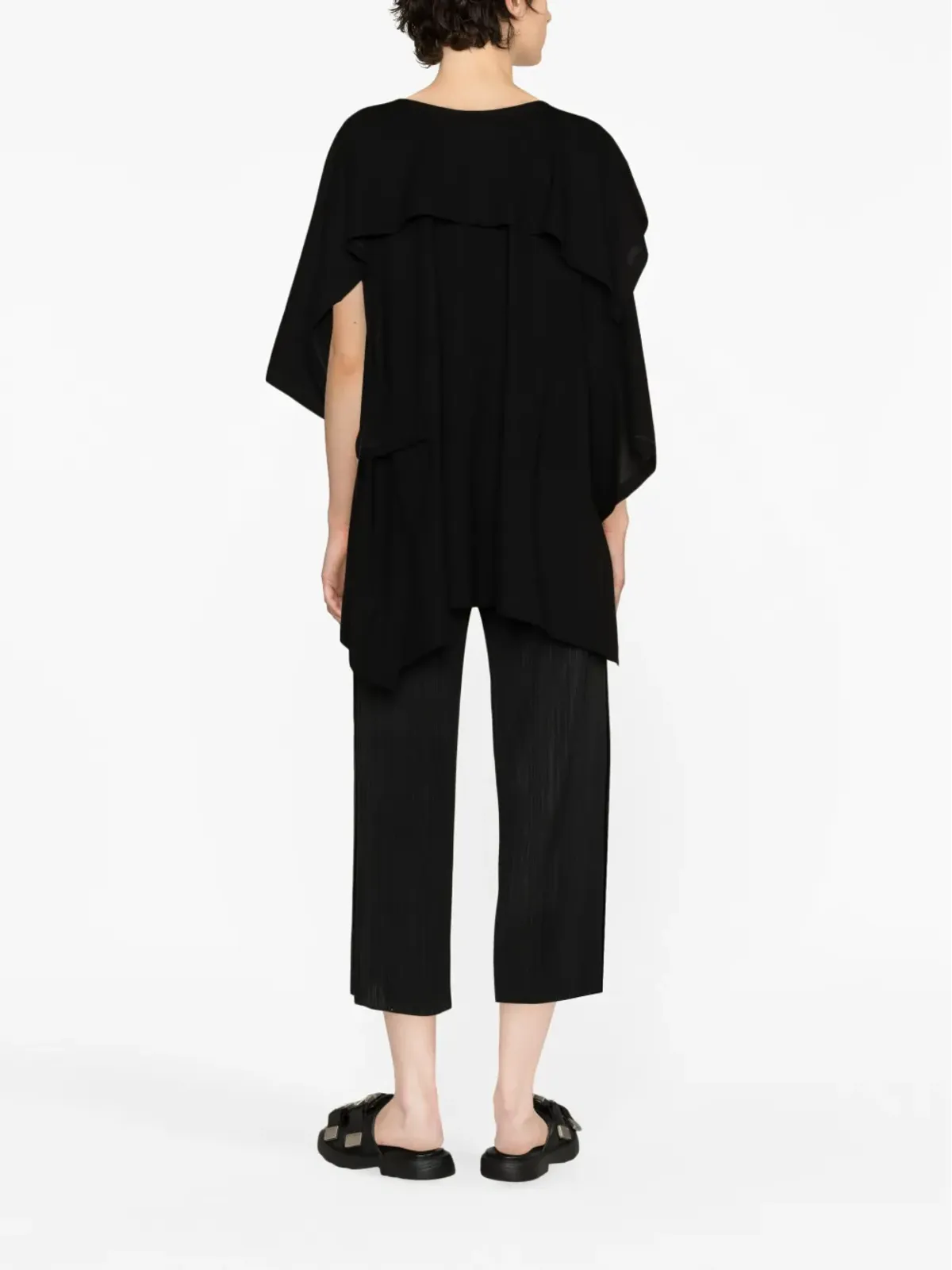 Pleats Please Issey Miyake クロップドプリーツパンツ - 画像4