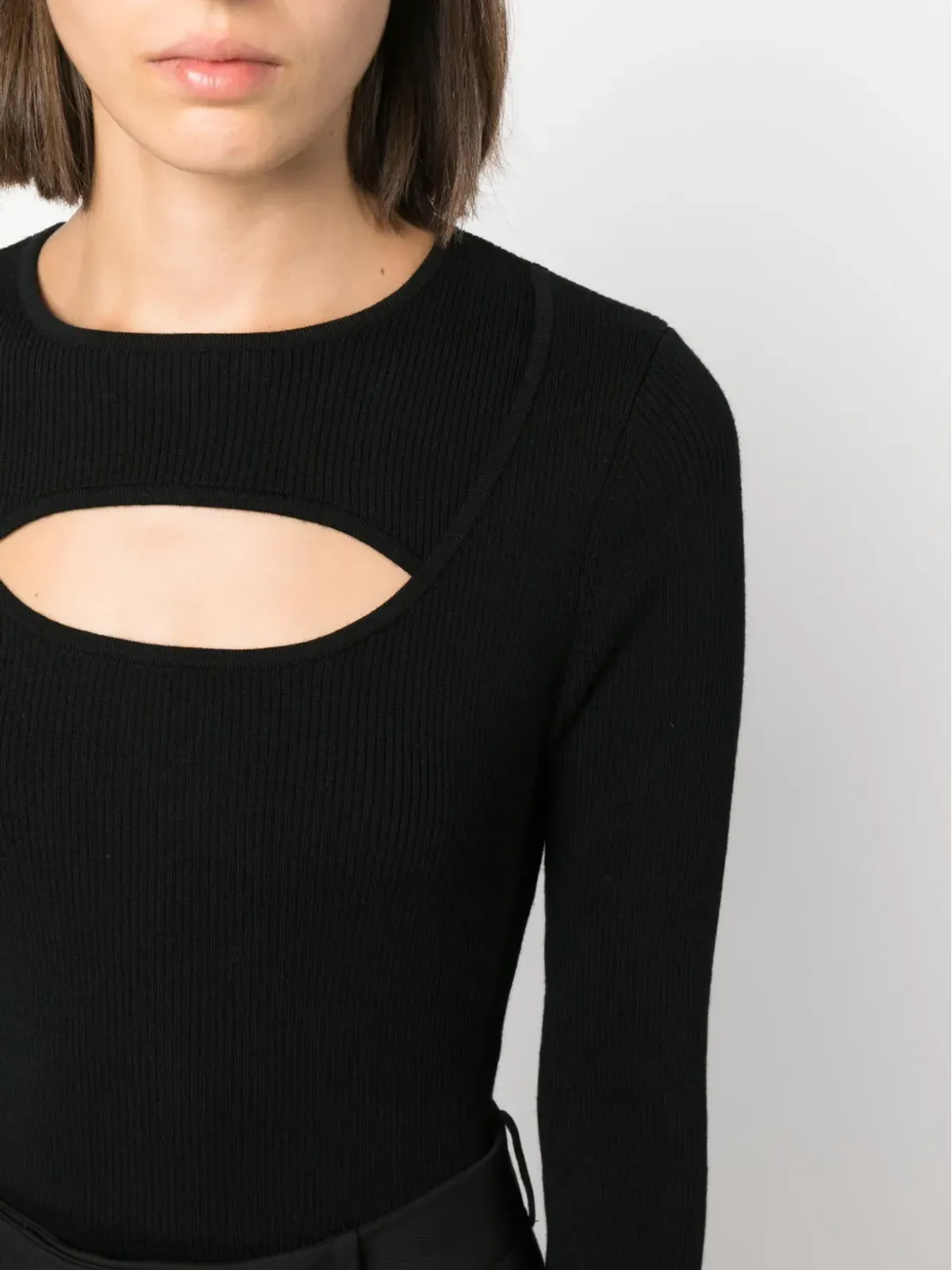 DVF Diane von Furstenberg カットアウト長袖トップ - 画像5