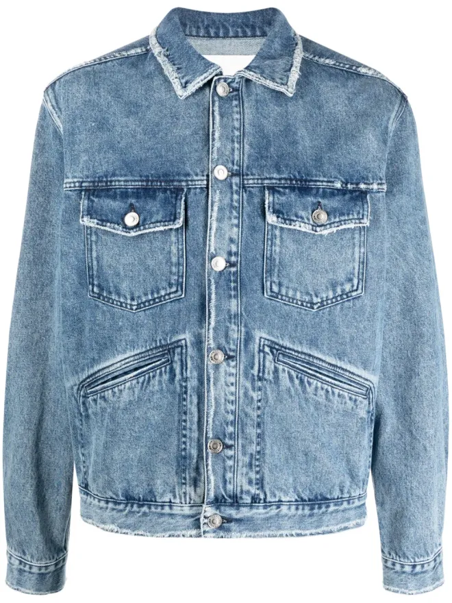 MARANT MARANT ジャンゴ ロゴ刺繍デニムジャケットの商品画像