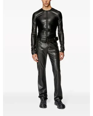 Diesel S-Nes フェイクレザー ジップアップトップ - サムネイル2