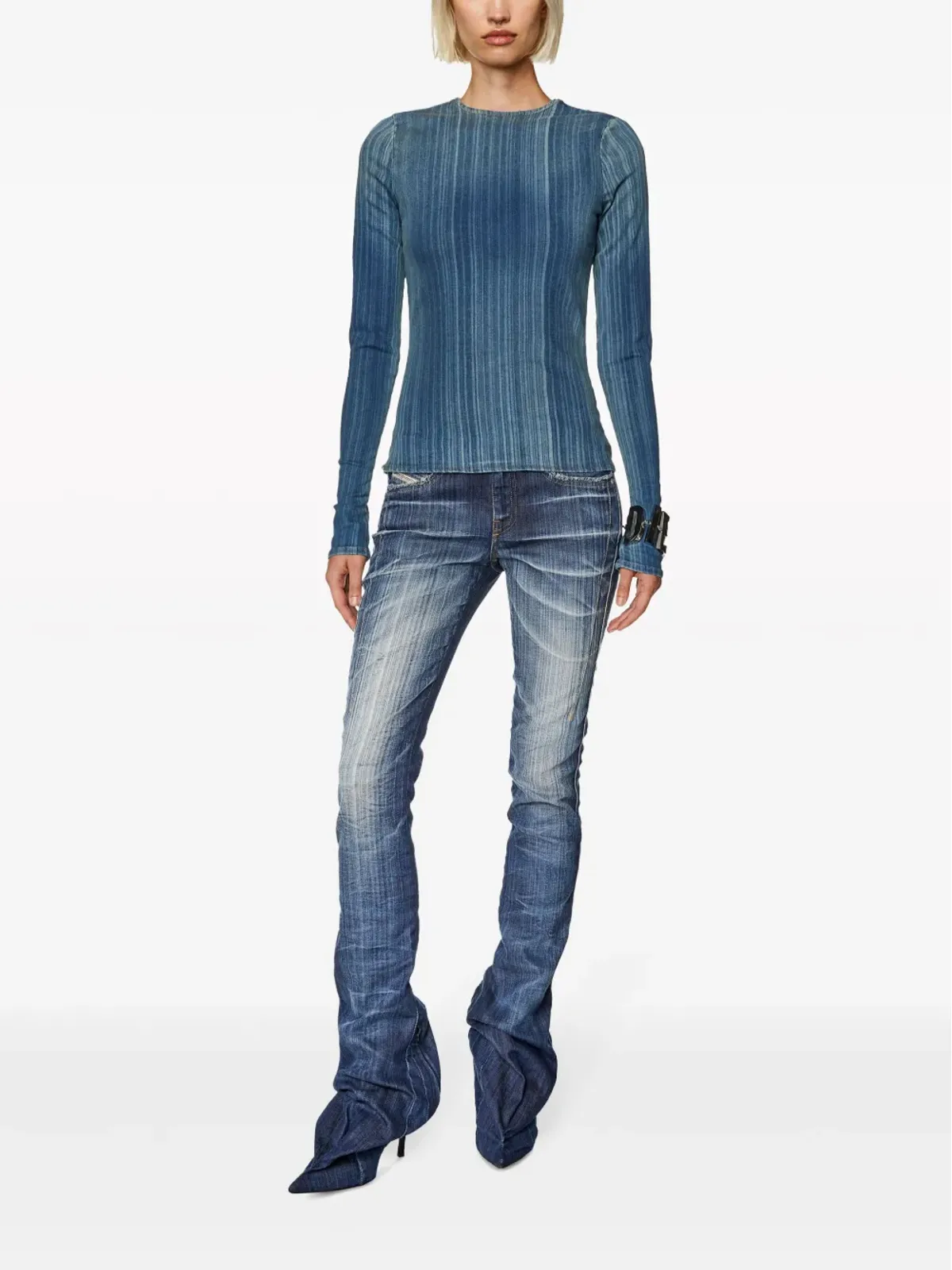 Diesel De-Bob-Fsd1 長袖Tシャツ - ブルー - 画像2