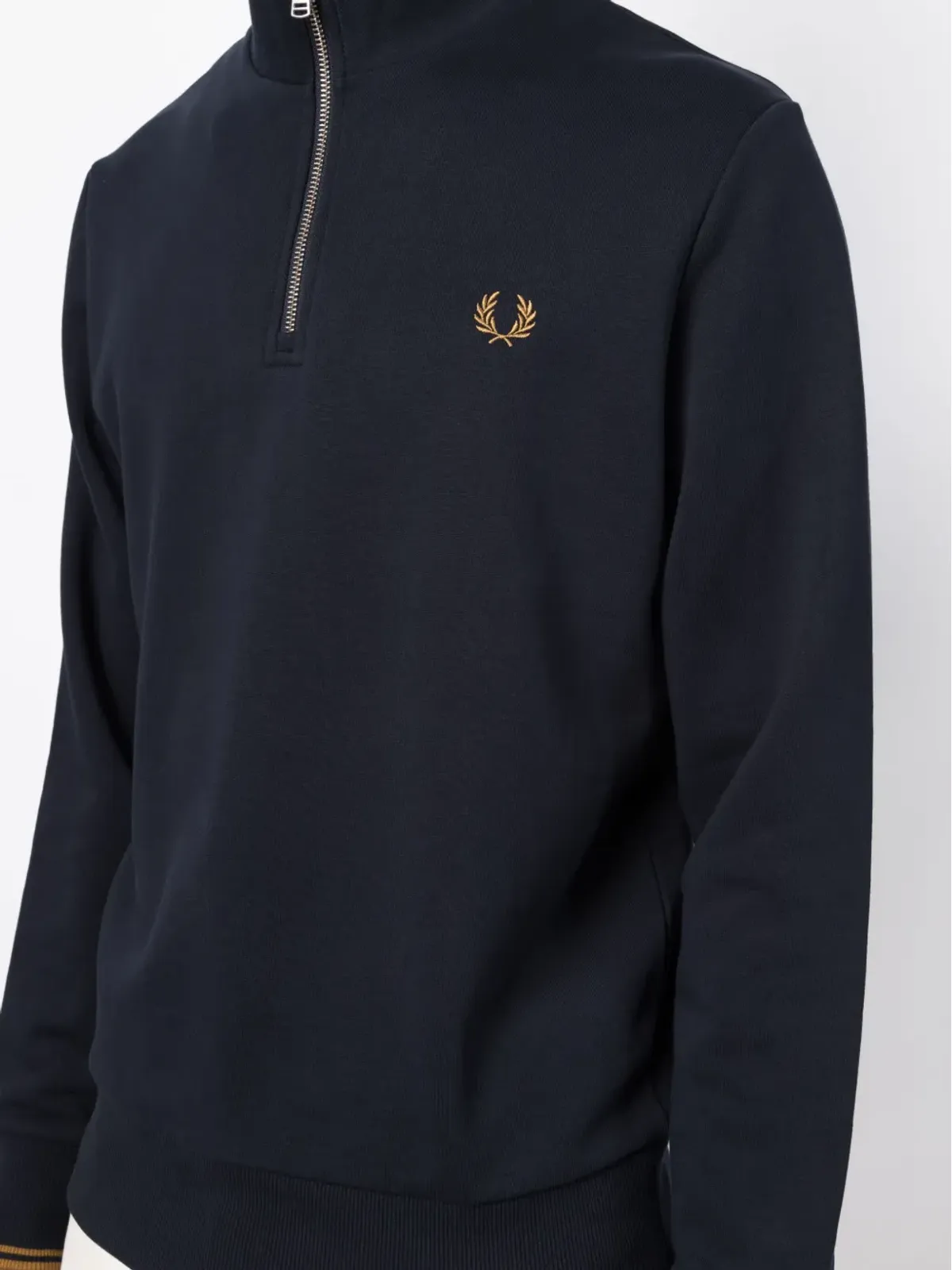 Fred Perry ロゴ刺繍 コットン スウェットシャツ - 画像5