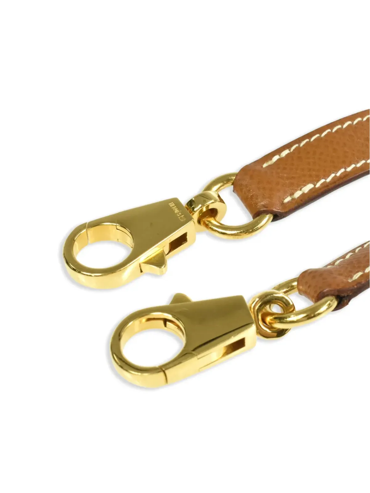 Hermès Pre-Owned 1997 コントラストステッチ ショルダーバッグ ブラウン - 画像2