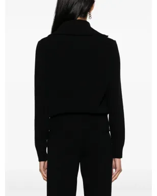 Lorena Antoniazzi スプレッドカラー ヴァージンウール混紡カーディガン - サムネイル4
