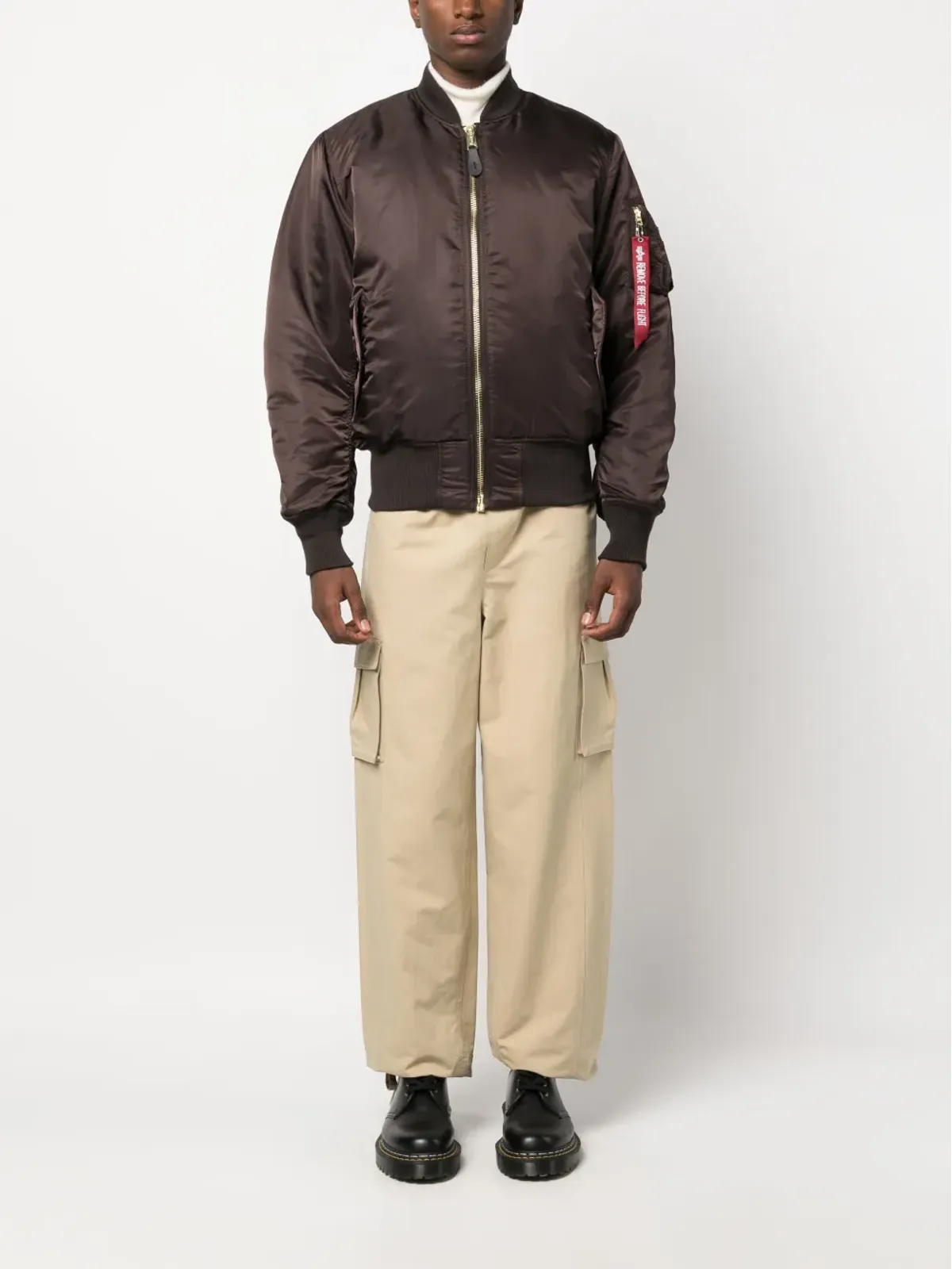 Alpha Industries リバーシブルジップアップボンバージャケット - 画像2